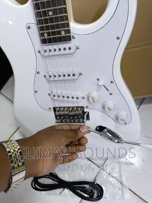 Electric Solo Guitar White  24 Frets