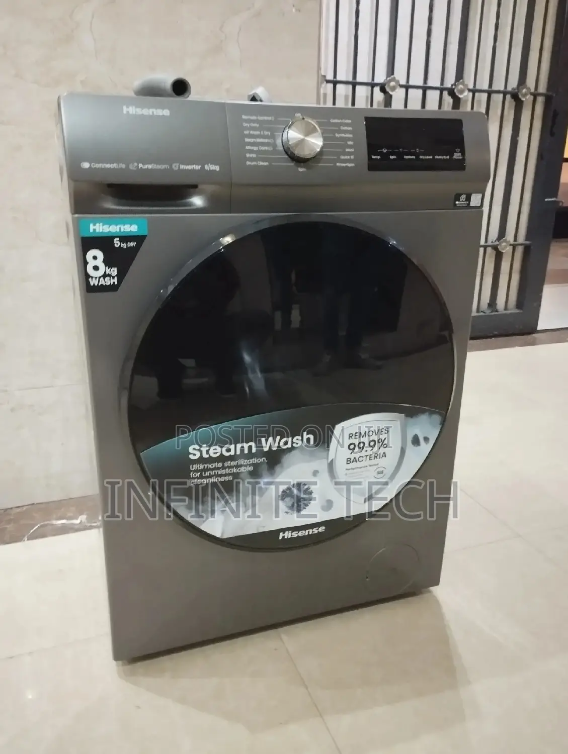 Hisense 8kg Wash And 5kg Dry Front Load Washing Machine