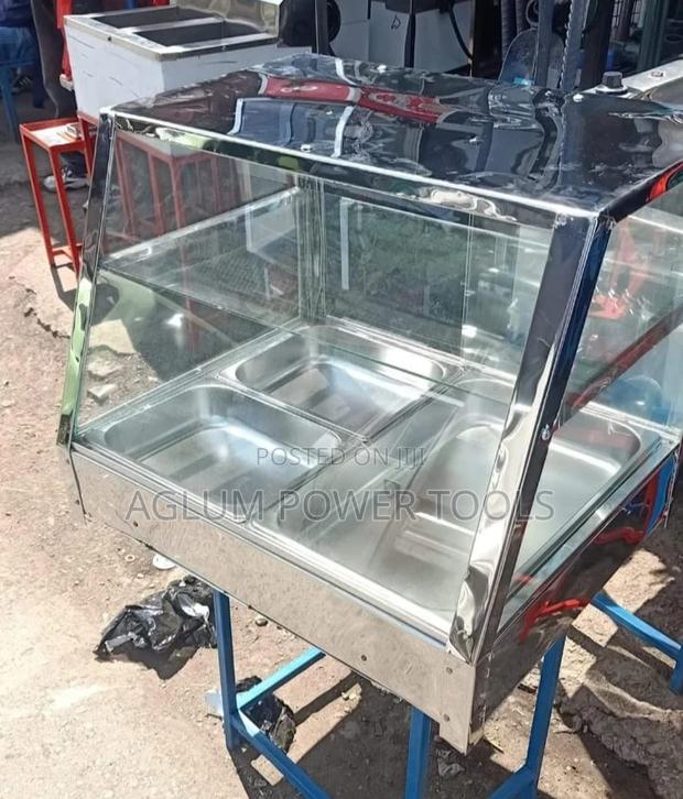 Juakali Food Display With 3 Chaffing Dish - main view