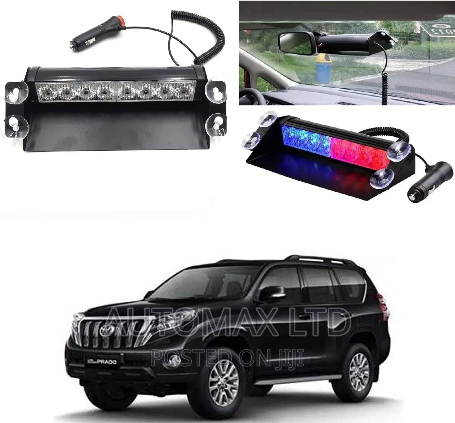 Toyota Prado J150 / J160, Removable Windscreen Strobe Leds in Nairobi