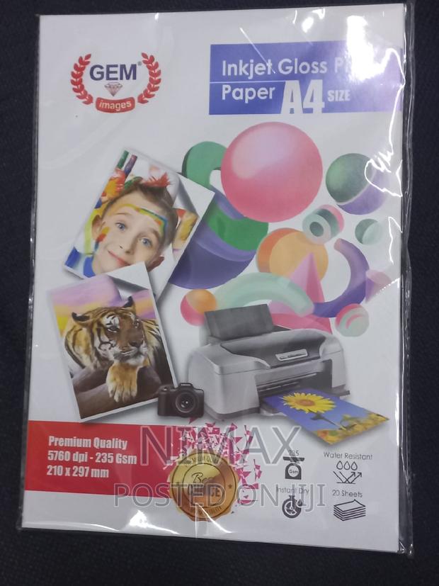 Inkjet Gloss Photo Paper A4 - main view
