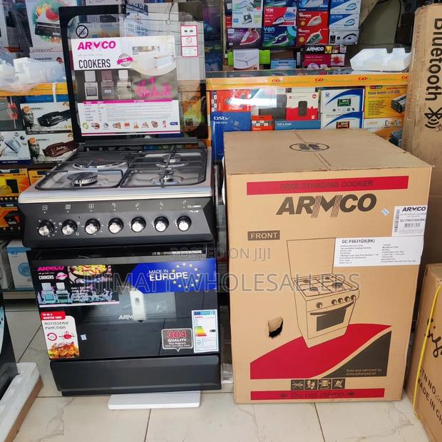 Cooker//ARMCO 60X60 3gas+1electric. Electric Oven Available