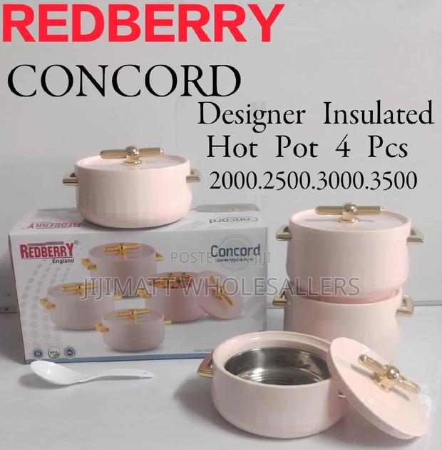 4pcs Redberry Premium Plastic Designer Hotpot "Concord"