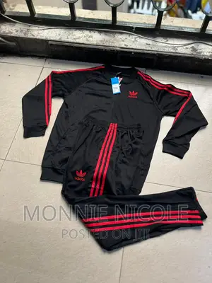 Black Adidas Men Tracksuit
