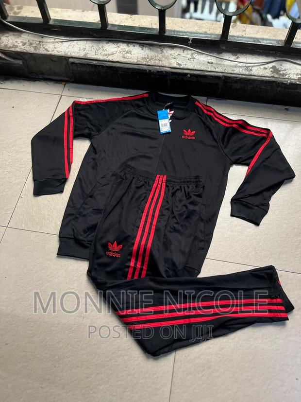 Black Adidas Men Tracksuit - main view