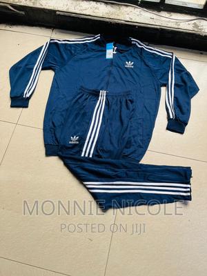 Navy Blue Adidas Men Tracksuit - thumbnail 2