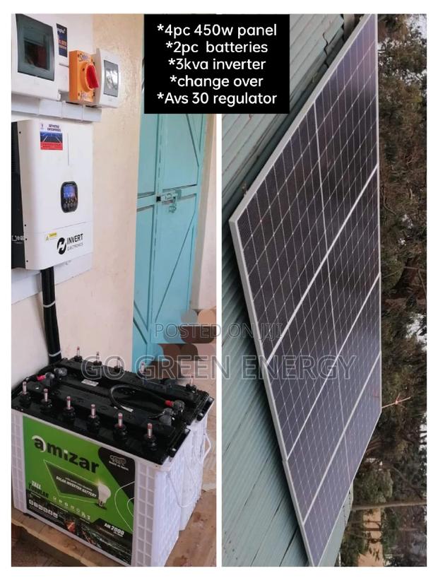 3kva Hybrid Tubular Solar System - main view