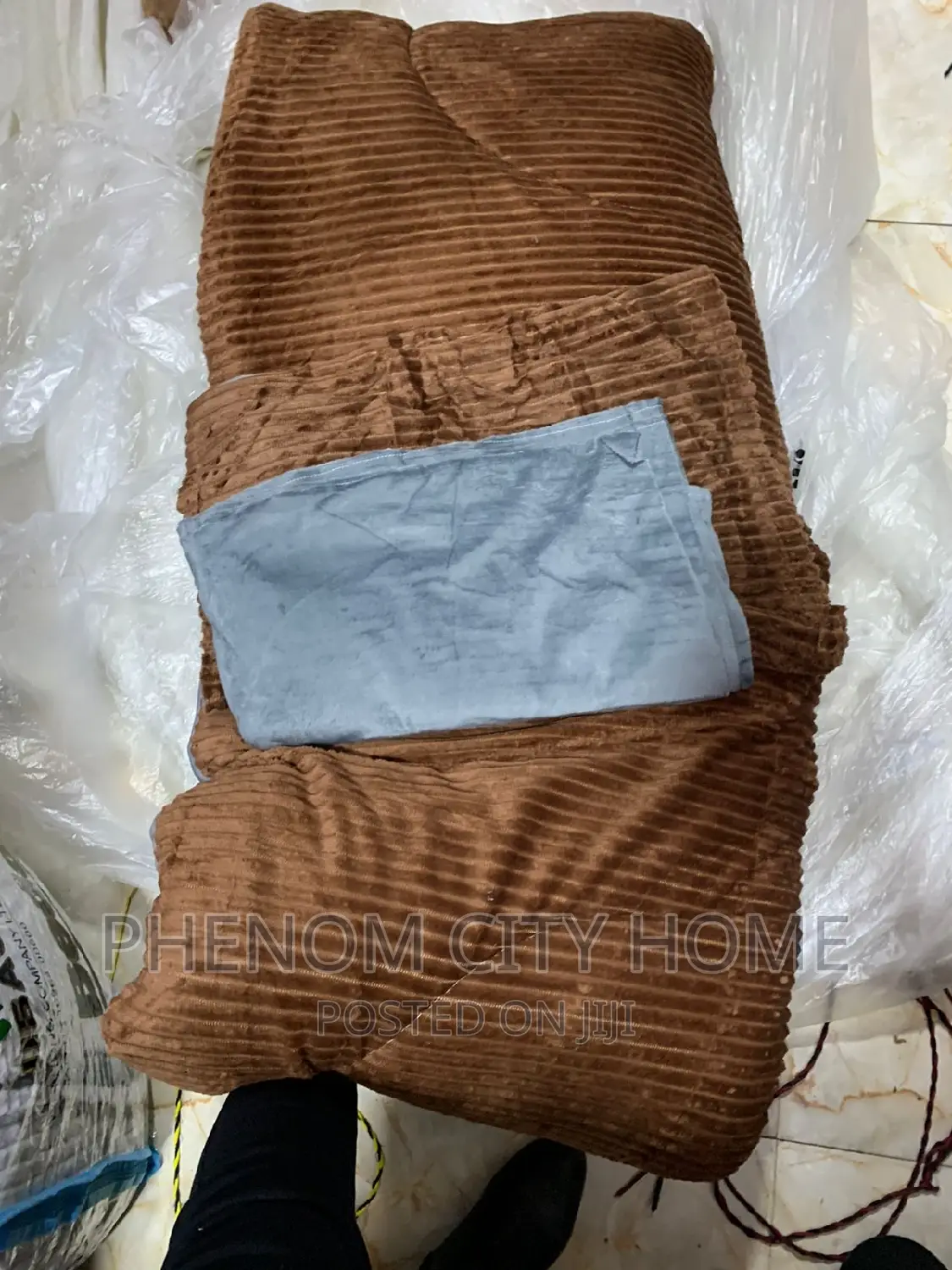 Brown Velvet Duvet Set