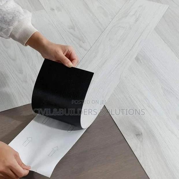 White Lvt Self Sticking Tile - main view