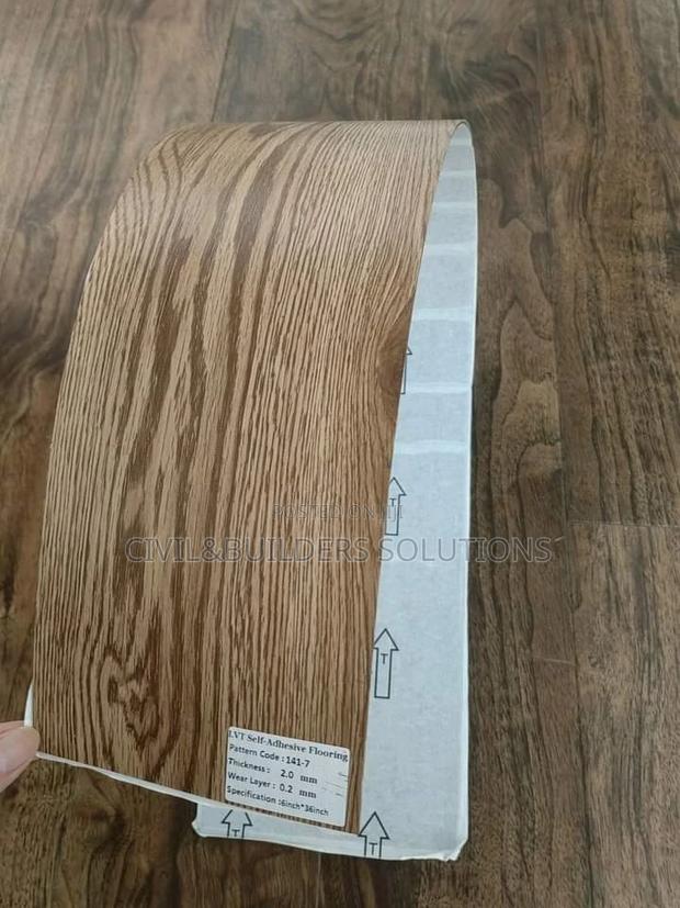 Almond Brown Lvt Self Sticking Tile - main view