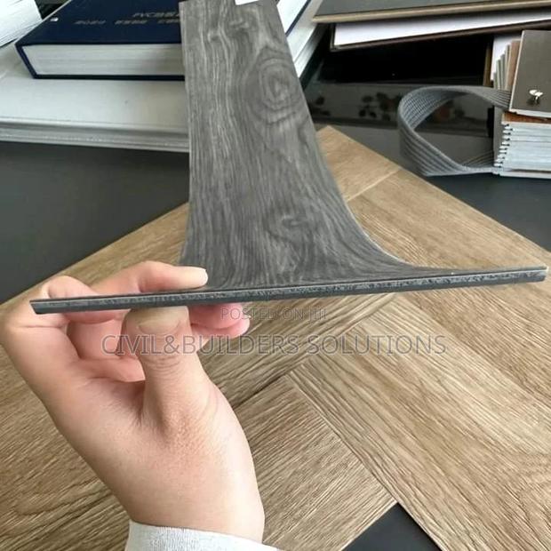 Lvt Self Sticking Tile. Barn Wood Grey - main view