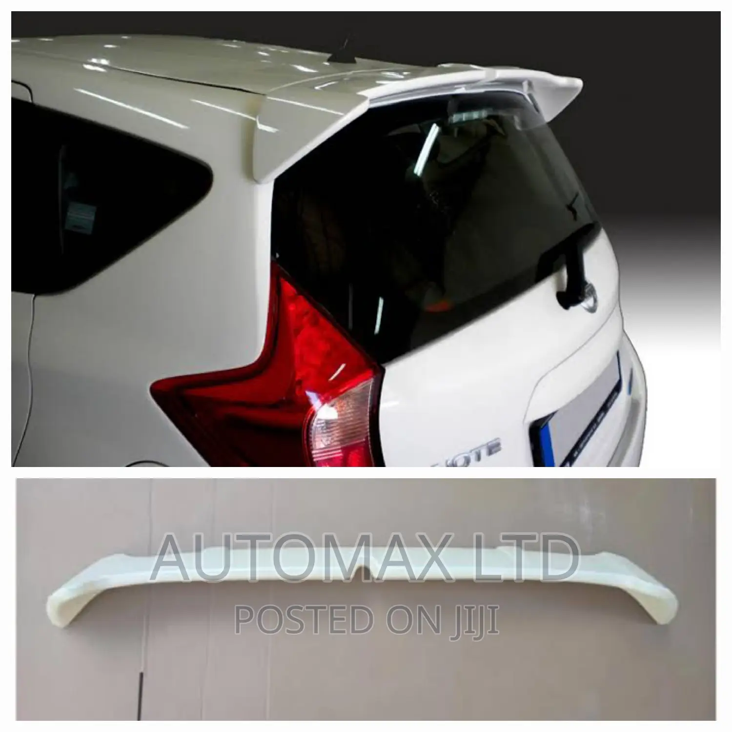 E12: Nissan Note, Yr2018+, Perfect Fit, Rear Boot Spoiler,