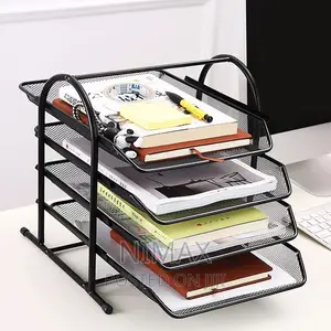 Office Tray 4 Tier / Mesh Desk Organizer