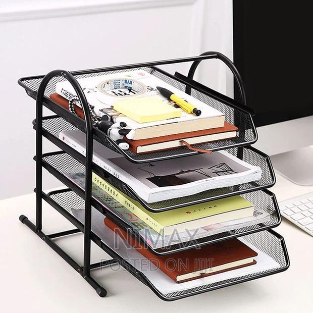 Office Tray 4 Tier / Mesh Desk Organizer - thumbnail 4