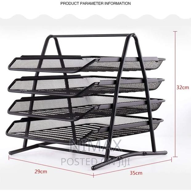 Office Tray 4 Tier / Mesh Desk Organizer - thumbnail 2