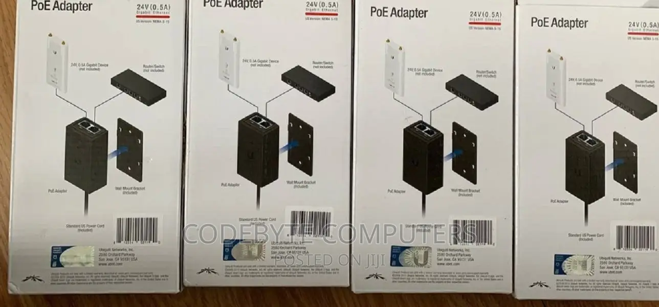 Ubiquiti Networks POE-24-24W-G 24V POE 1A Gigabit Adapter