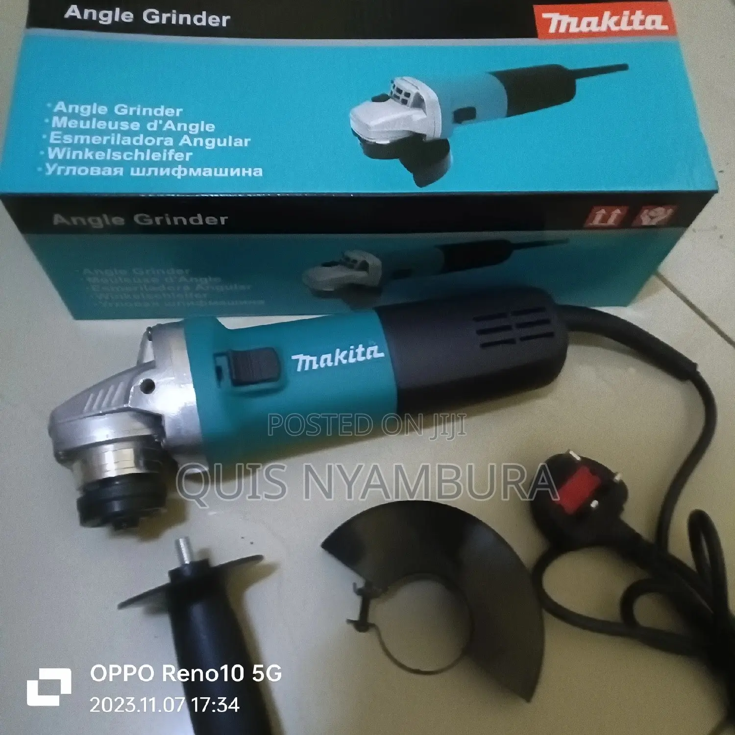 4" Electric Makita Grinder.