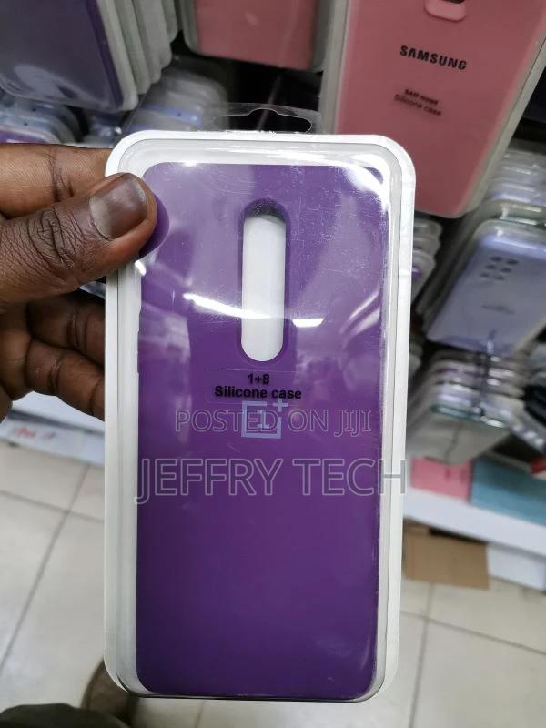 Liquid Silicone Soft Back Cover Case for Oneplus 8(Lavender)