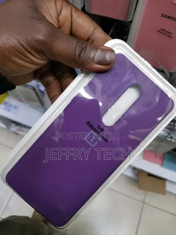 Liquid Silicone Soft Back Cover Case for Oneplus 8(Lavender)