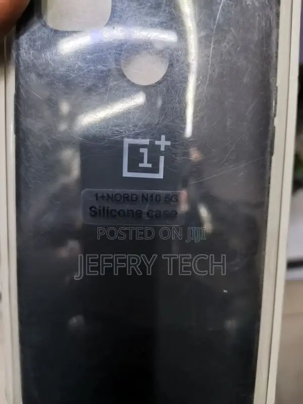 Black Silicone Case for Oneplus Nord N10