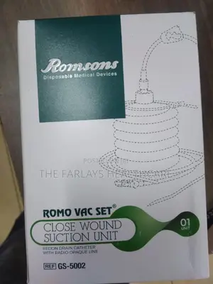 Romovac Set / Closed Wound Suction Unit.