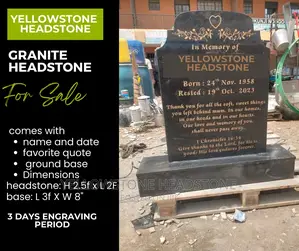 Granite Headstone Tombstone Tribute