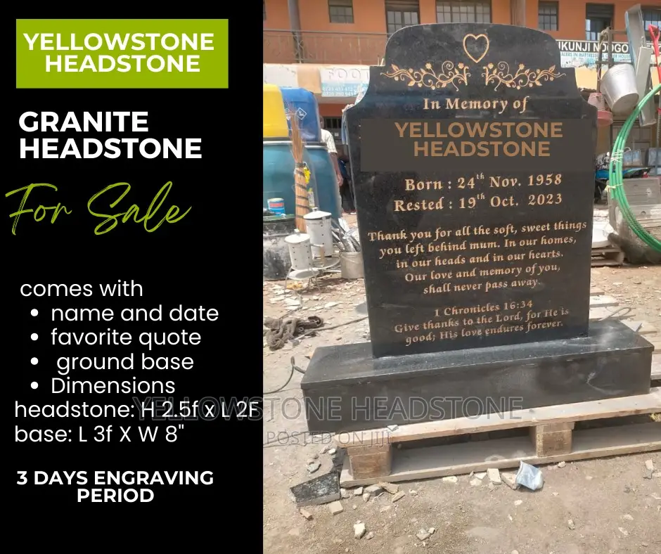 Granite Headstone Tombstone Tribute