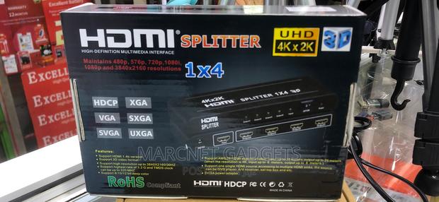 Powered 4 Way Hdmi Splitter Metallic - thumbnail 3