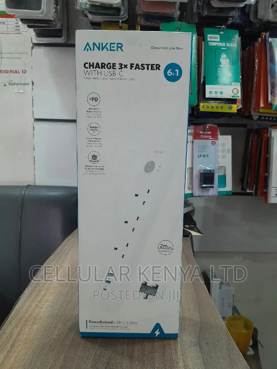 Anker Power Extend USB C 3 Strip 6 in 1 2m
