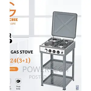Eurochef 3GAS+1ELECTRIC Free Stand Top Cooker.
