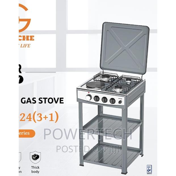 Eurochef 3GAS+1ELECTRIC Free Stand Top Cooker.