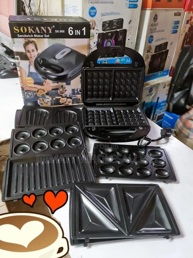 Sokany Sand Wich Maker 6 in 1 Available