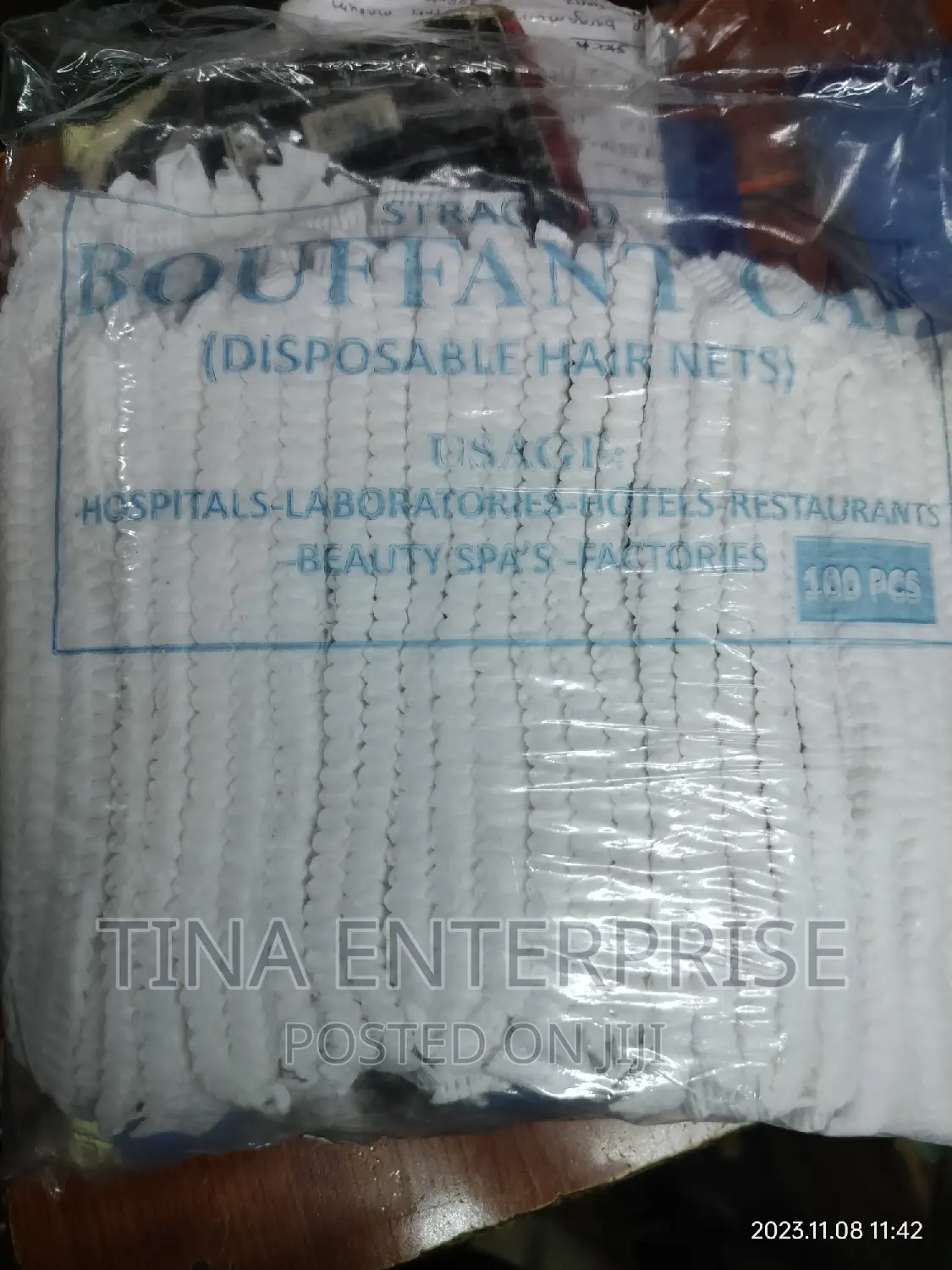 Hairnets Blue/White