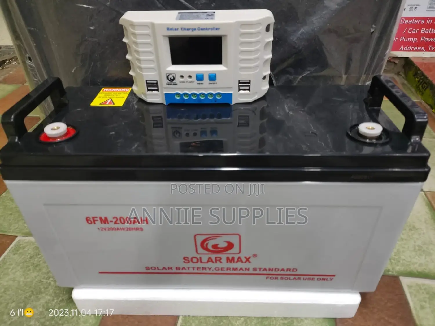 Solarmax 200ah Solar Battery + Free 30a Solar Controller