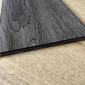 Striped Dark Grey Lvt Self Sticking Tile - thumbnail 2