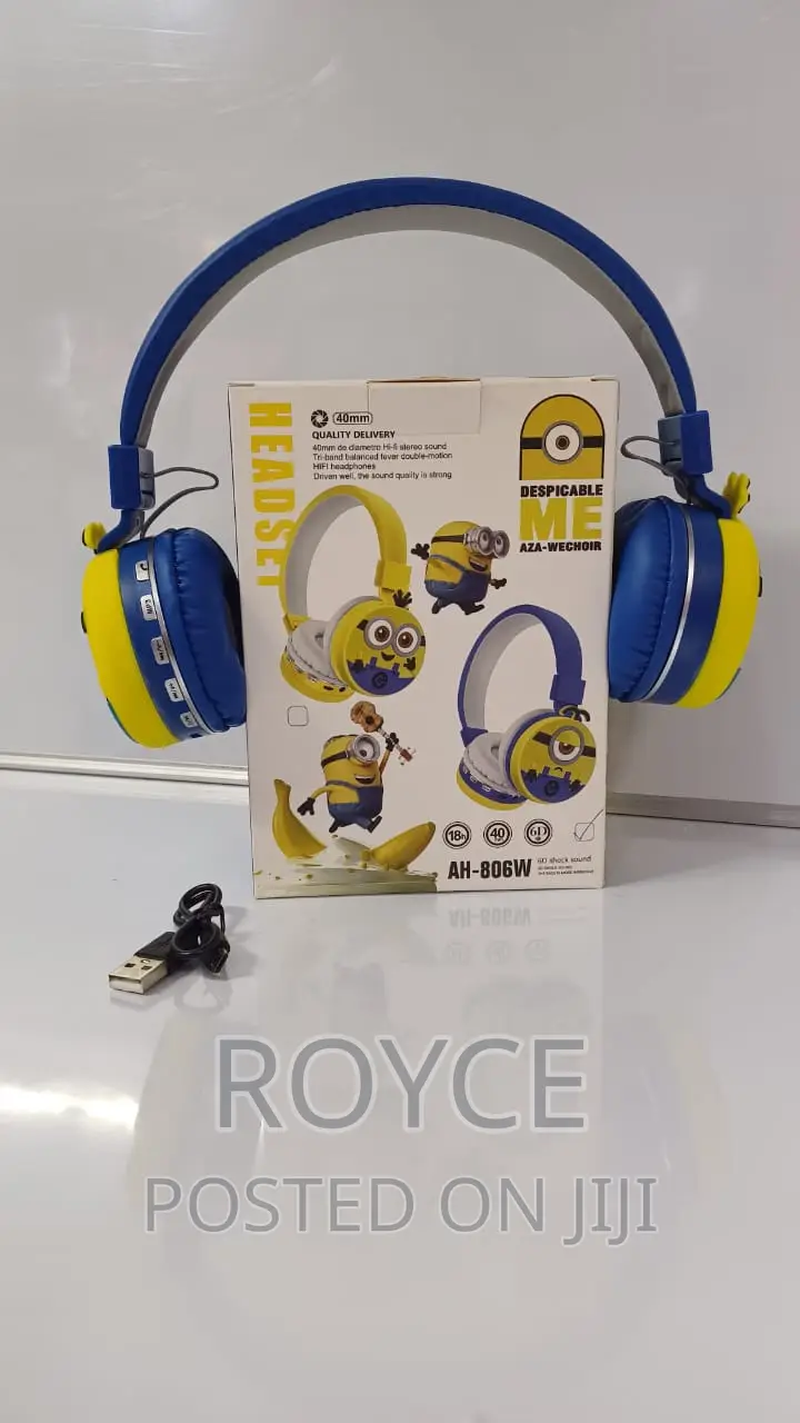 Kids Cartoon Themed Wireless Headphones
