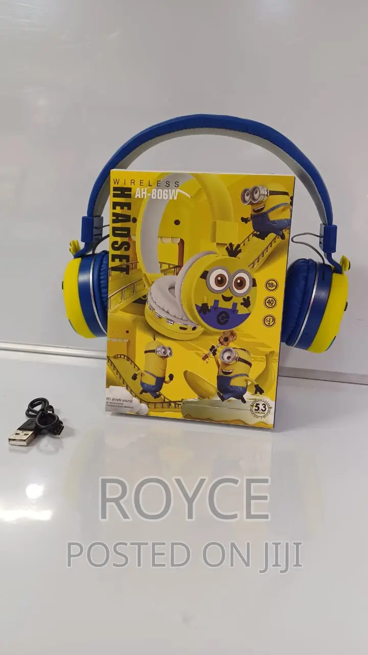 Kids Cartoon Themed Wireless Headphones