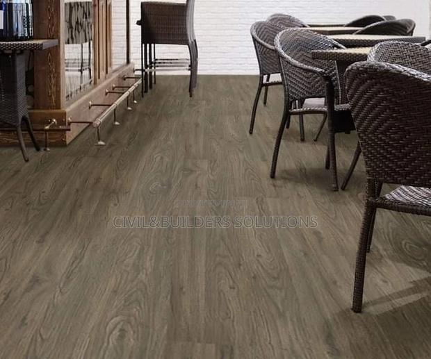 Striped Wood Brown Lvt Self Sticking Tile