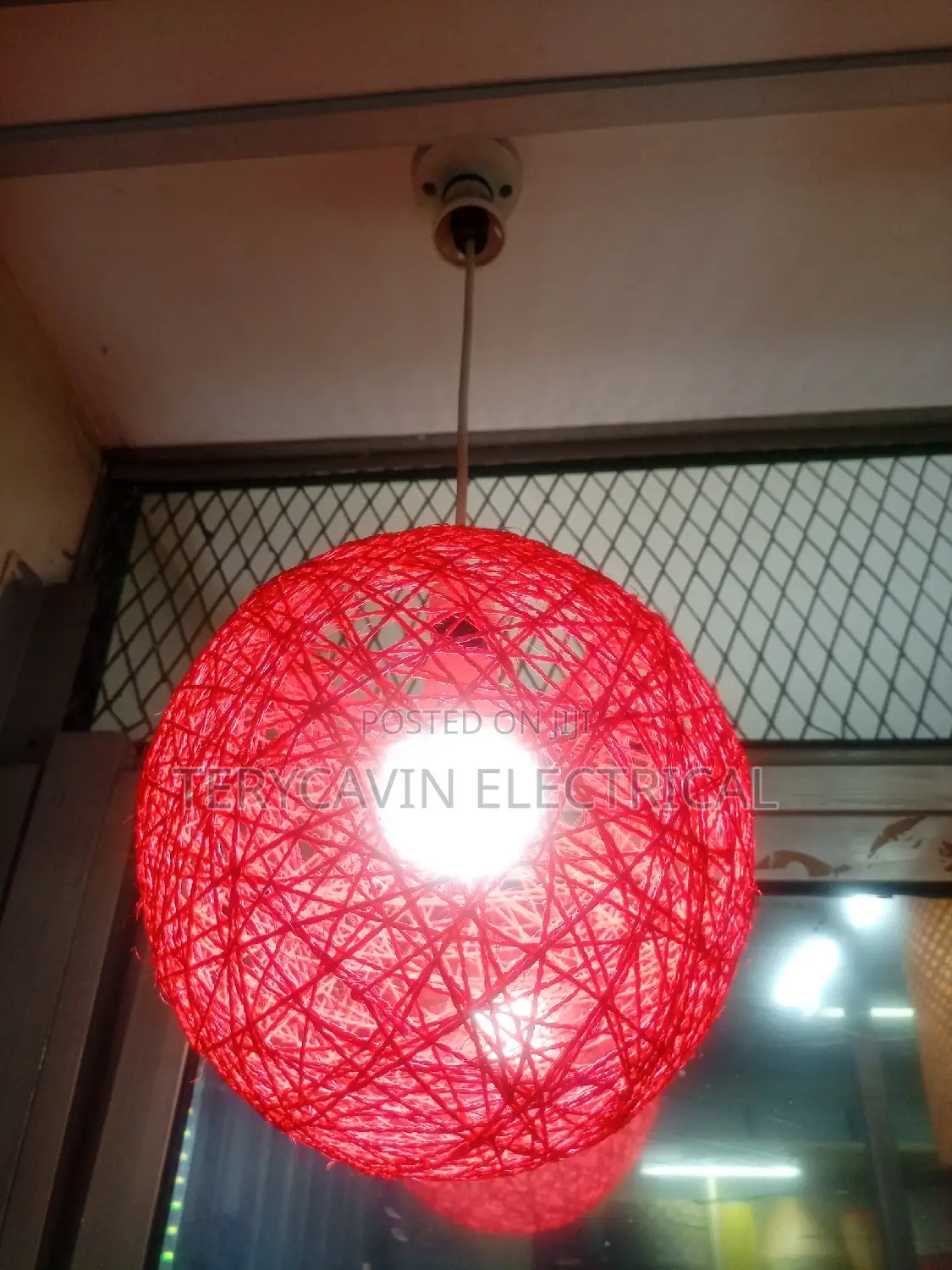 Red Sisal Light Shades