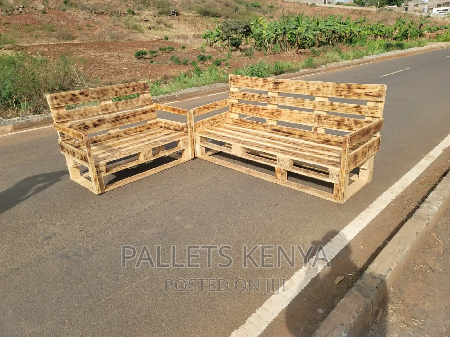 7 Seater Pallet Sofa. (WT017) in Kasarani Furniture, Pallets Kenya
