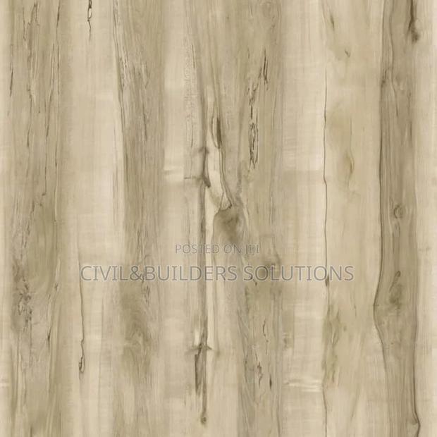 Striped Light Brown Lvt Self Sticking Tile - main view