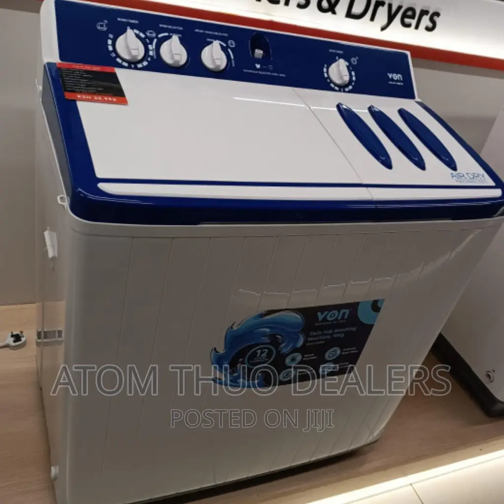 10 Kg Von Twin Tub Washing Machine Top Load