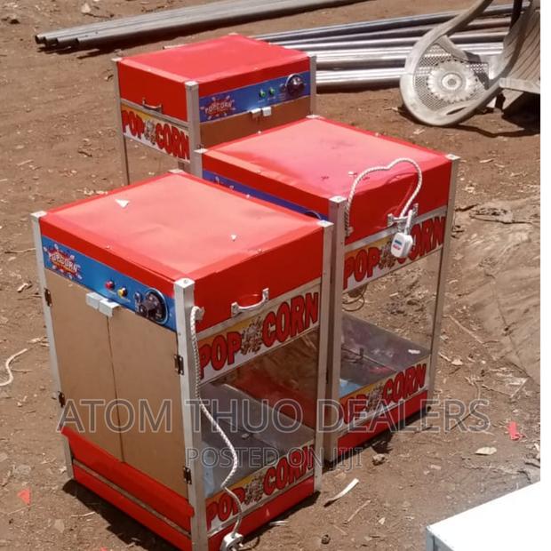 Red Commercial Popcorn Machine Maker - main view