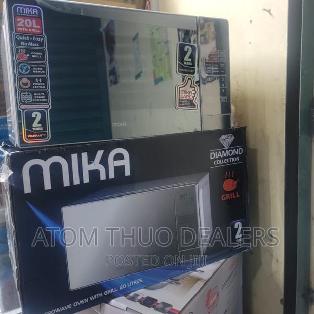 Silver 20 Litres Mika Microwave With Grill Restocked