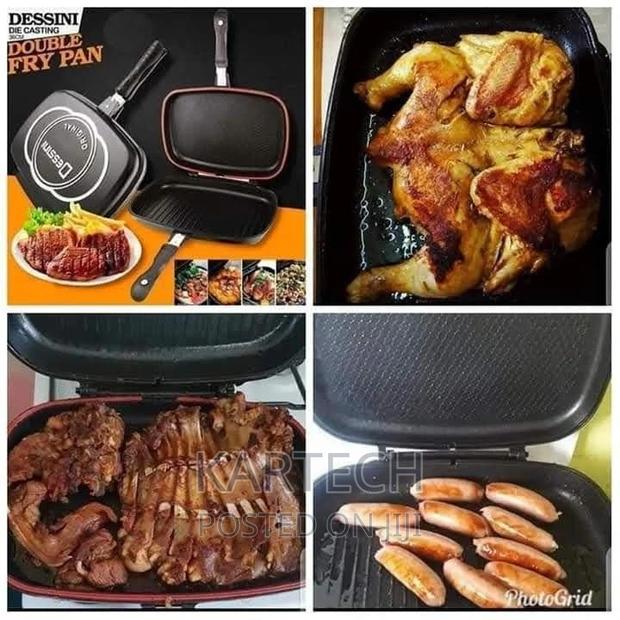 36 Dessini Double Grill Pan Black - main view