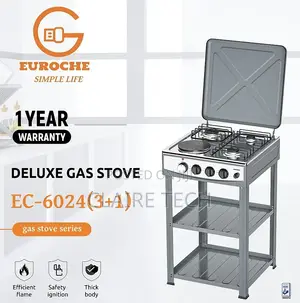 Cooker Eurochef 3gas 1electric With Storage Shelves
