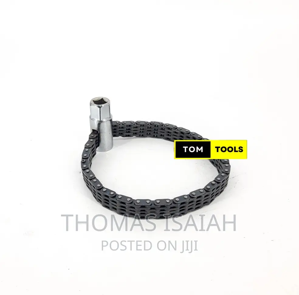 Flexible Pivoting Head Oil Filter Chain Wrench