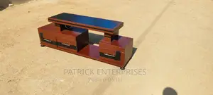 Morden Wooden TV Stand With LED Lights