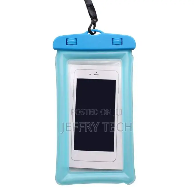 Clear Waterproof Dry Pouch Phone Cover Underwater-Blue