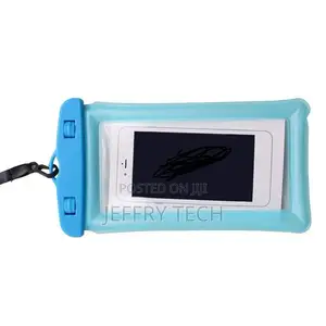 Clear Waterproof Dry Pouch Phone Cover Underwater-Blue